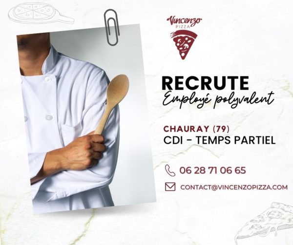 Recrutement pizzaiolo Chauray